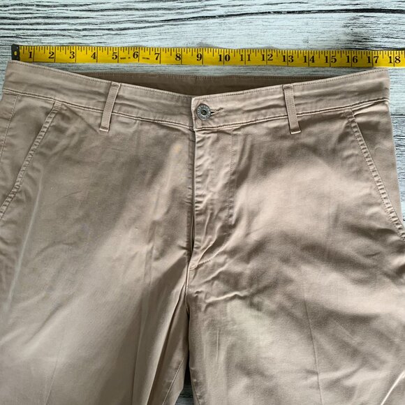 AG Adriano Goldschmied The Luxe Khaki Tailored Trouser Chino Pants - Picture 9 of 16